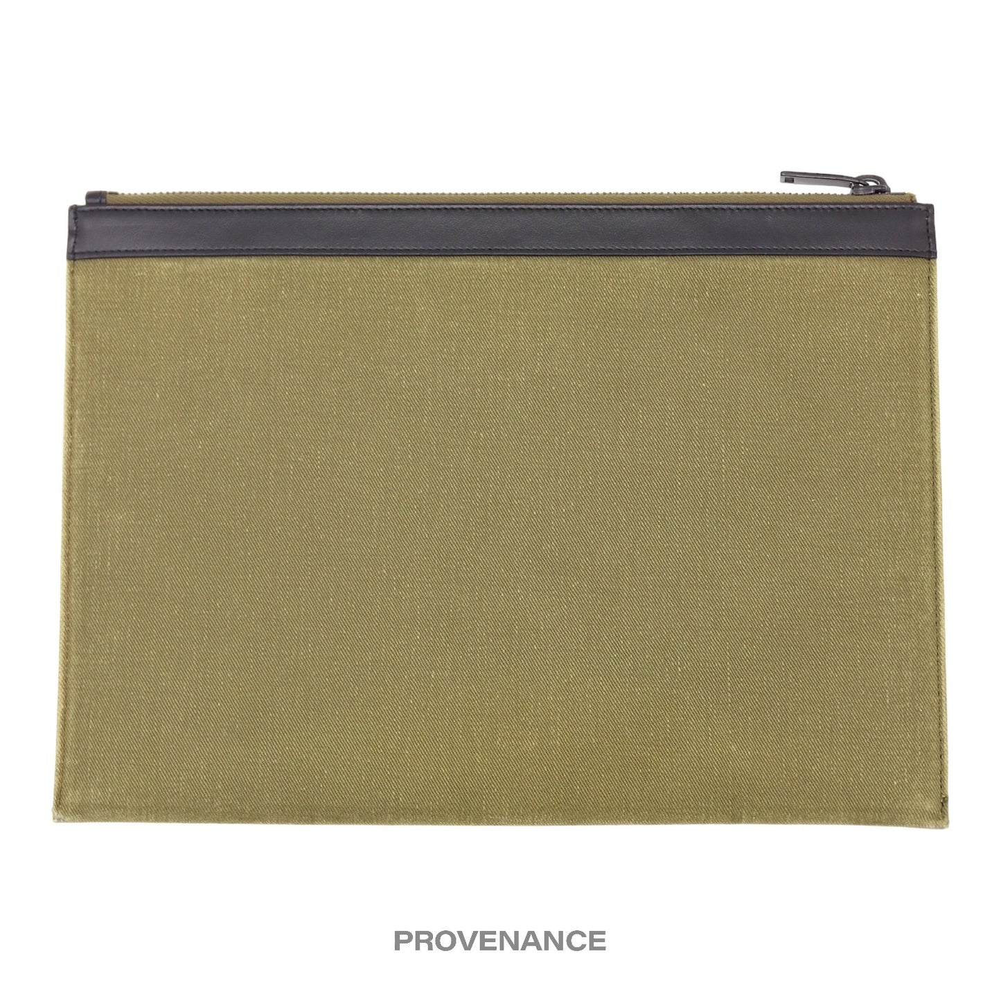 🔴 Saint Laurent Paris SLP Pochette Jour Zip Bag - Olive