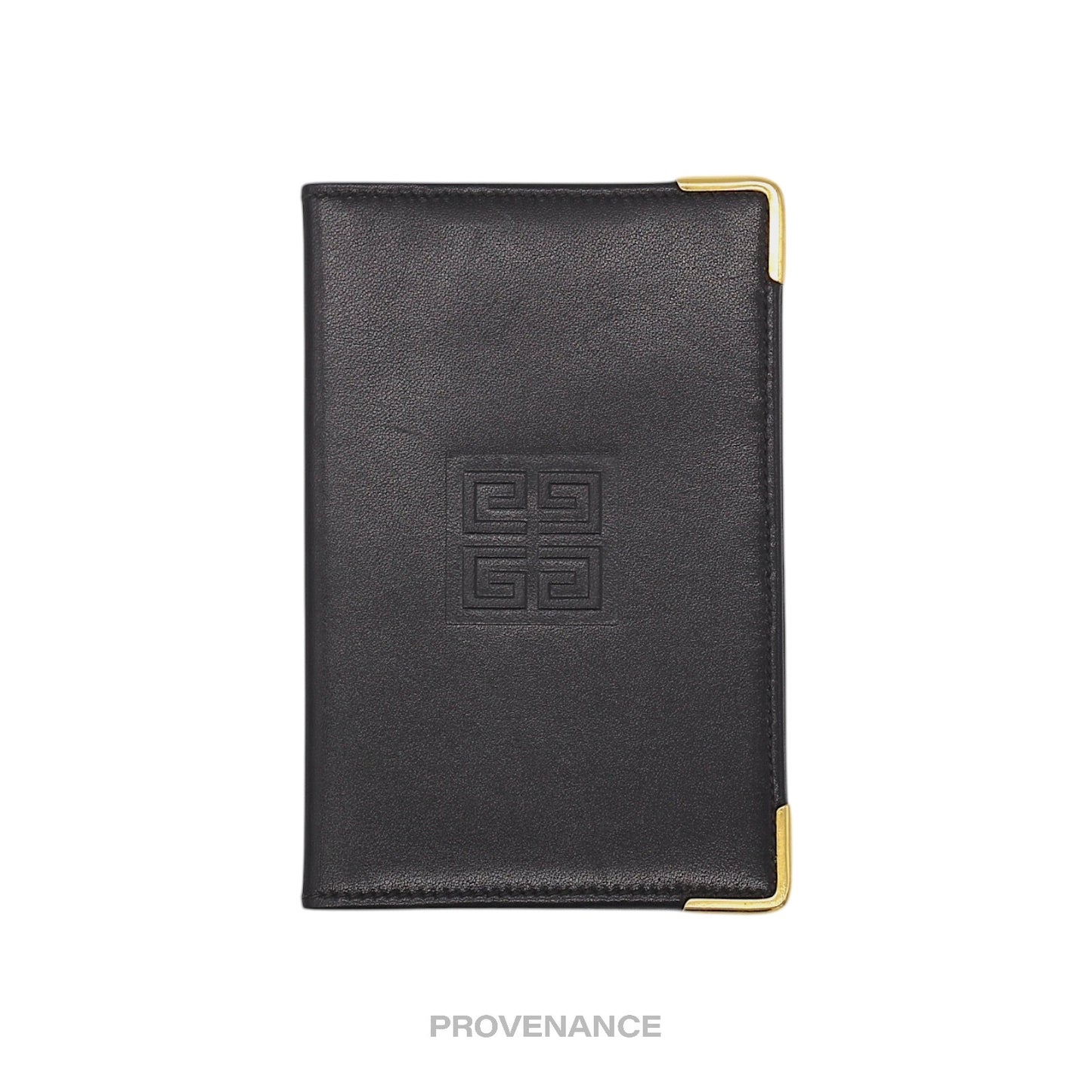 🔴 Givenchy 4G Logo Pocket Organizer Wallet - Black Leather