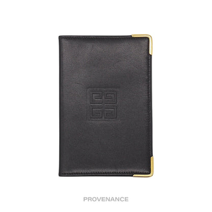 🔴 Givenchy 4G Logo Pocket Organizer Wallet - Black Leather