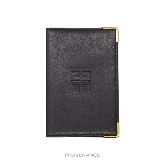 🔴 Givenchy 4G Logo Pocket Organizer Wallet - Black Leather