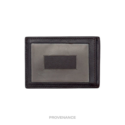 🔴 Gucci Card Holder Wallet - Dark Chocolate MicroGuccissima