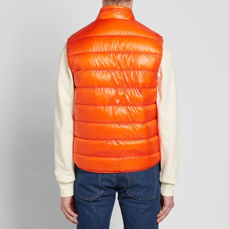 🔴 Moncler Gui Down Vest - Orange 2 M