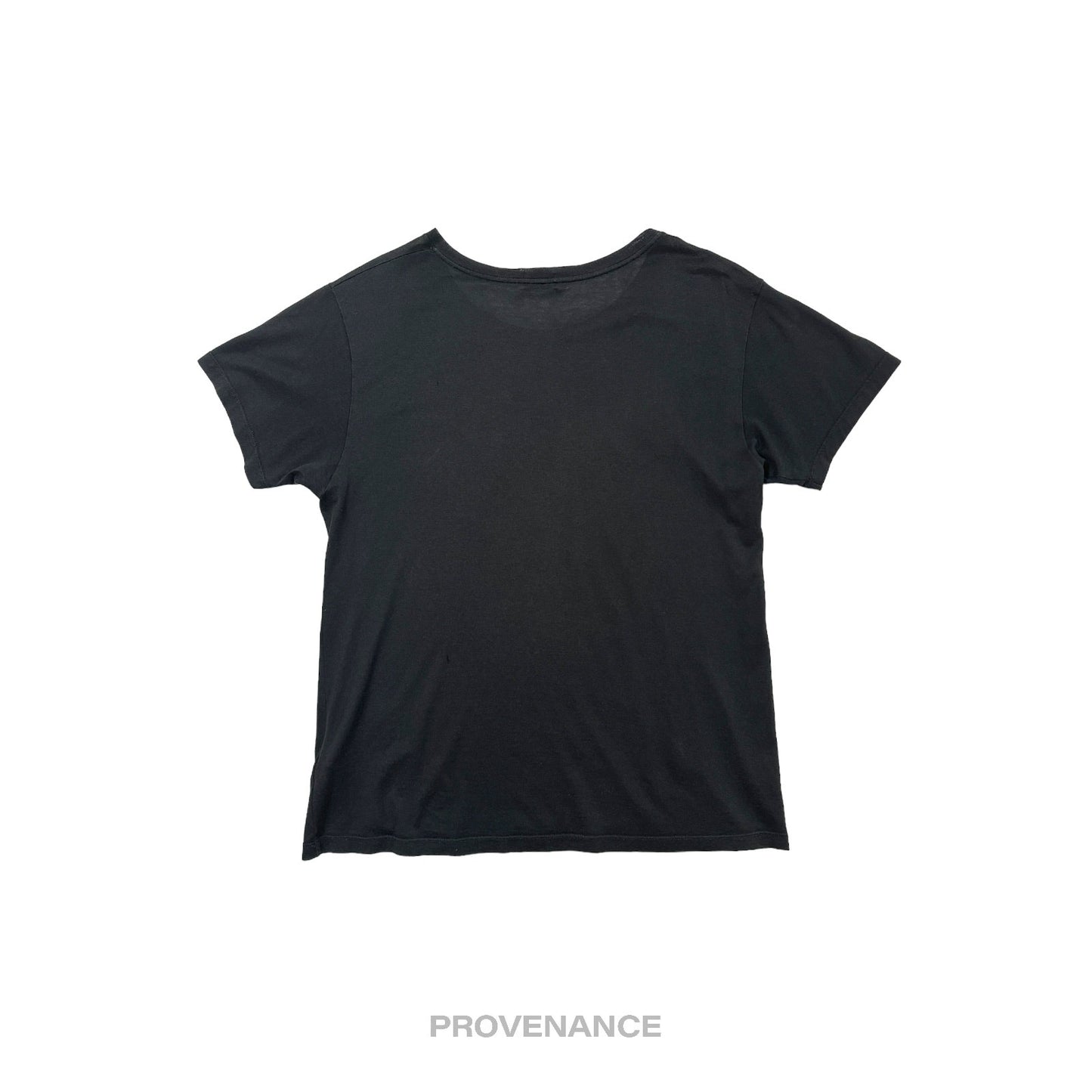 🔴 Saint Laurent Paris SLP T Shirt - Blood Luster Black Dist