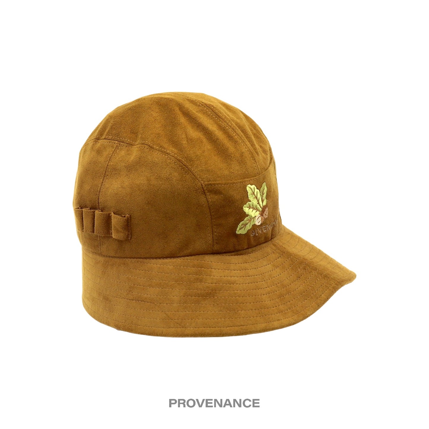 🔴 Givenchy Asymmetric Bucket Hat - Brown Acorn Microsuede