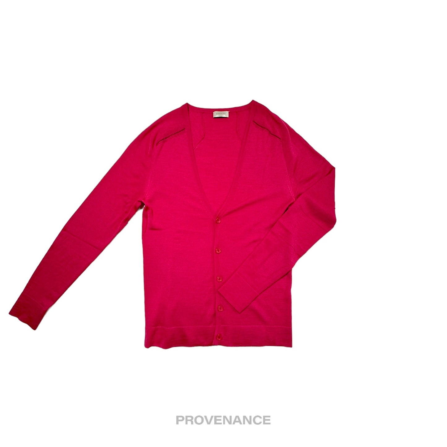 🔴 Balenciaga Knit Wool Cardigan - Magenta S