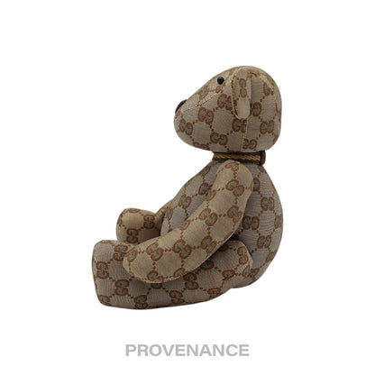 🔴 Gucci Teddy Bear - GG Canvas Tan