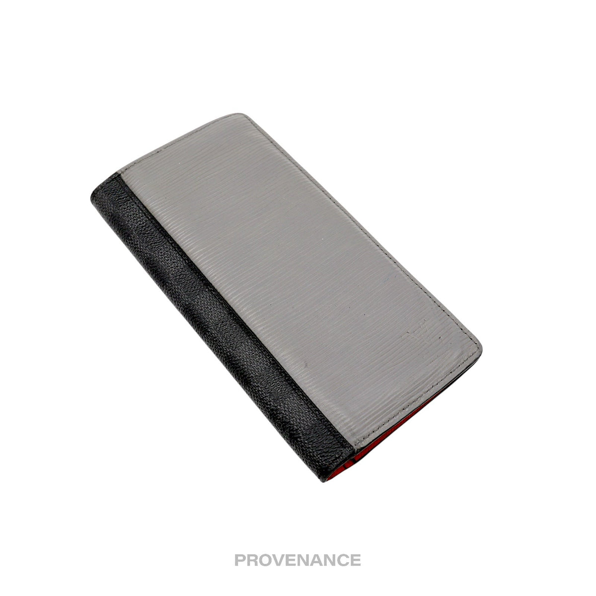 🔴 Louis Vuitton Brazza Long Wallet - Graphite Epi Patchwork