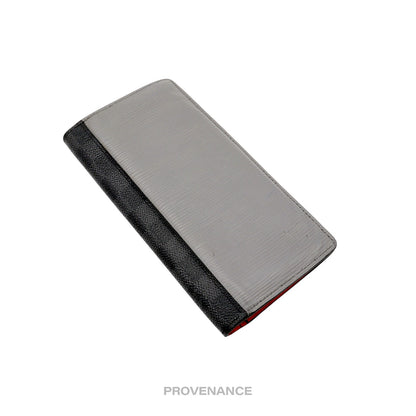 🔴 Louis Vuitton Brazza Long Wallet - Graphite Epi Patchwork