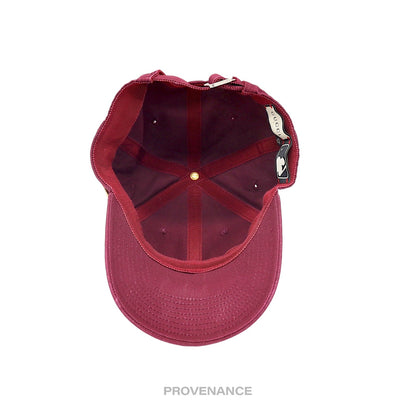 🔴 Gucci x NY Yankees Embroidered Hat Cap - Burgundy with Moth