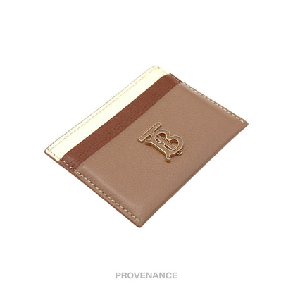 🔴 Burberry Card Wallet - TB Monogram Patchwork Leather