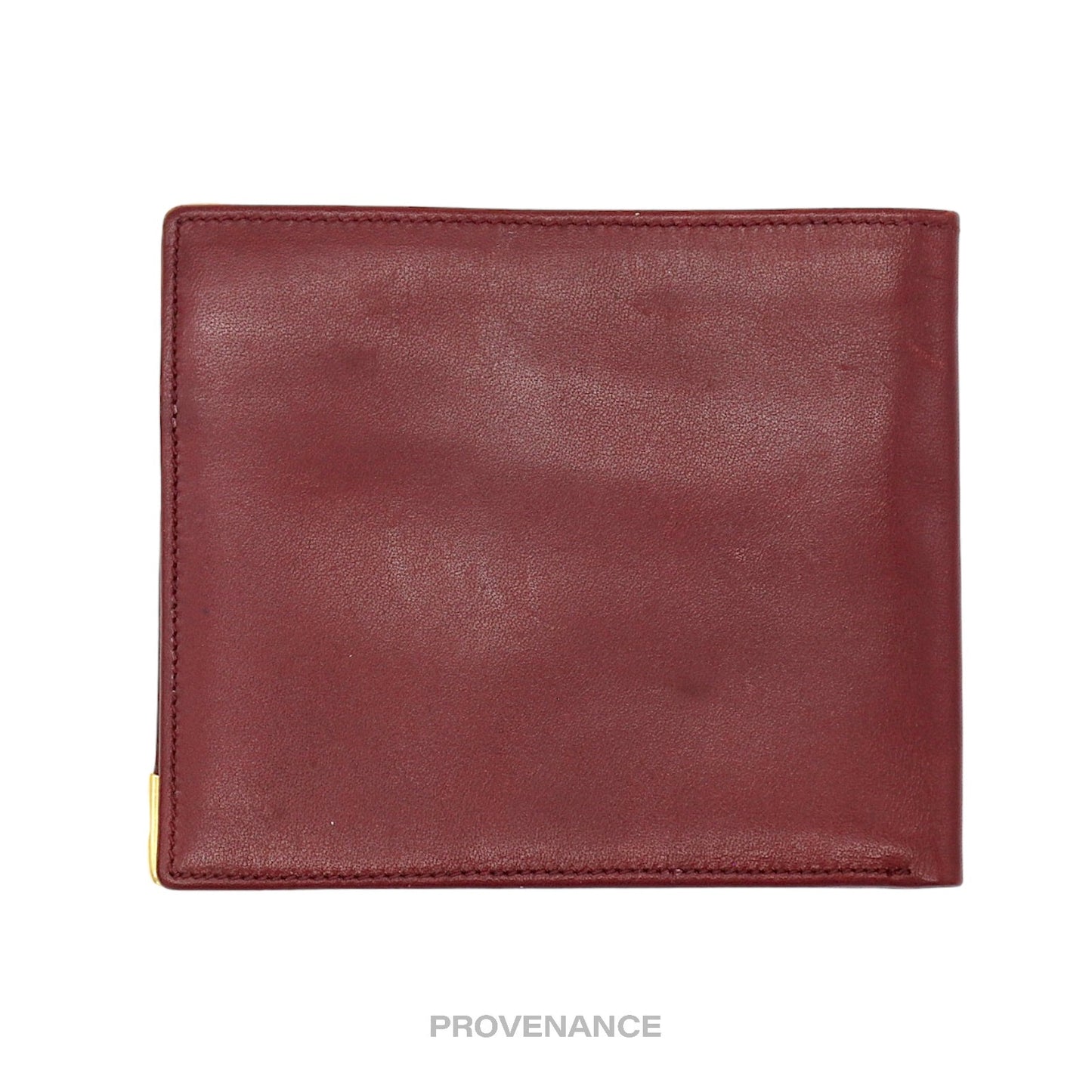 🔴 Givenchy Logo Bifold Wallet - Burgundy Leather