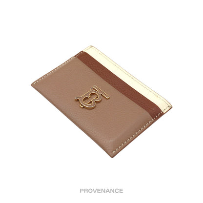 🔴 Burberry Card Wallet - TB Monogram Patchwork Leather