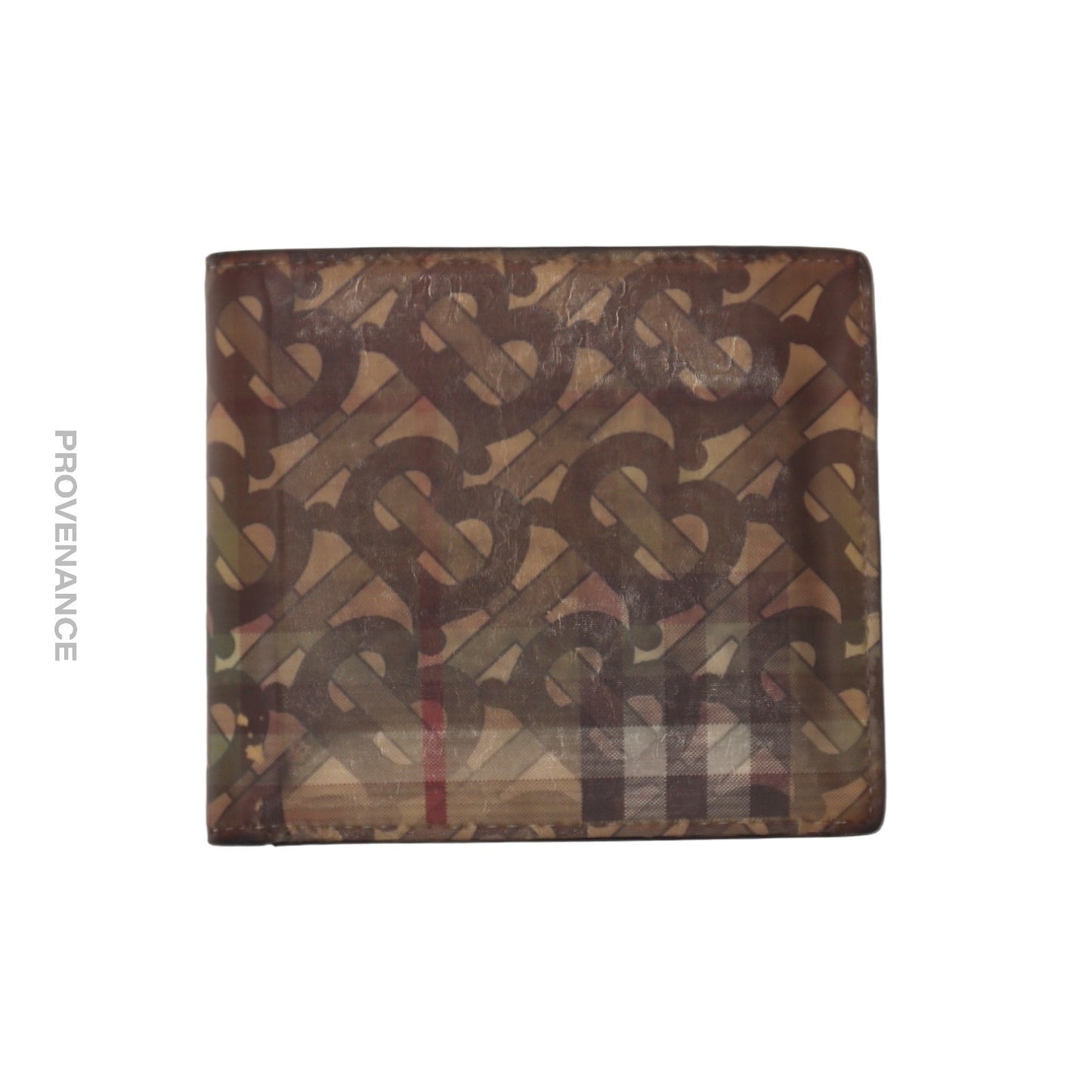 🔴 Burberry Bifold Wallet - Hologram TB Monogram Check