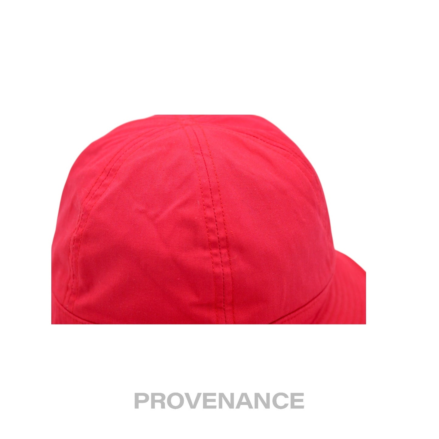 🔴 Balenciaga BB Logo Embroidered Bucket Hat - Red M