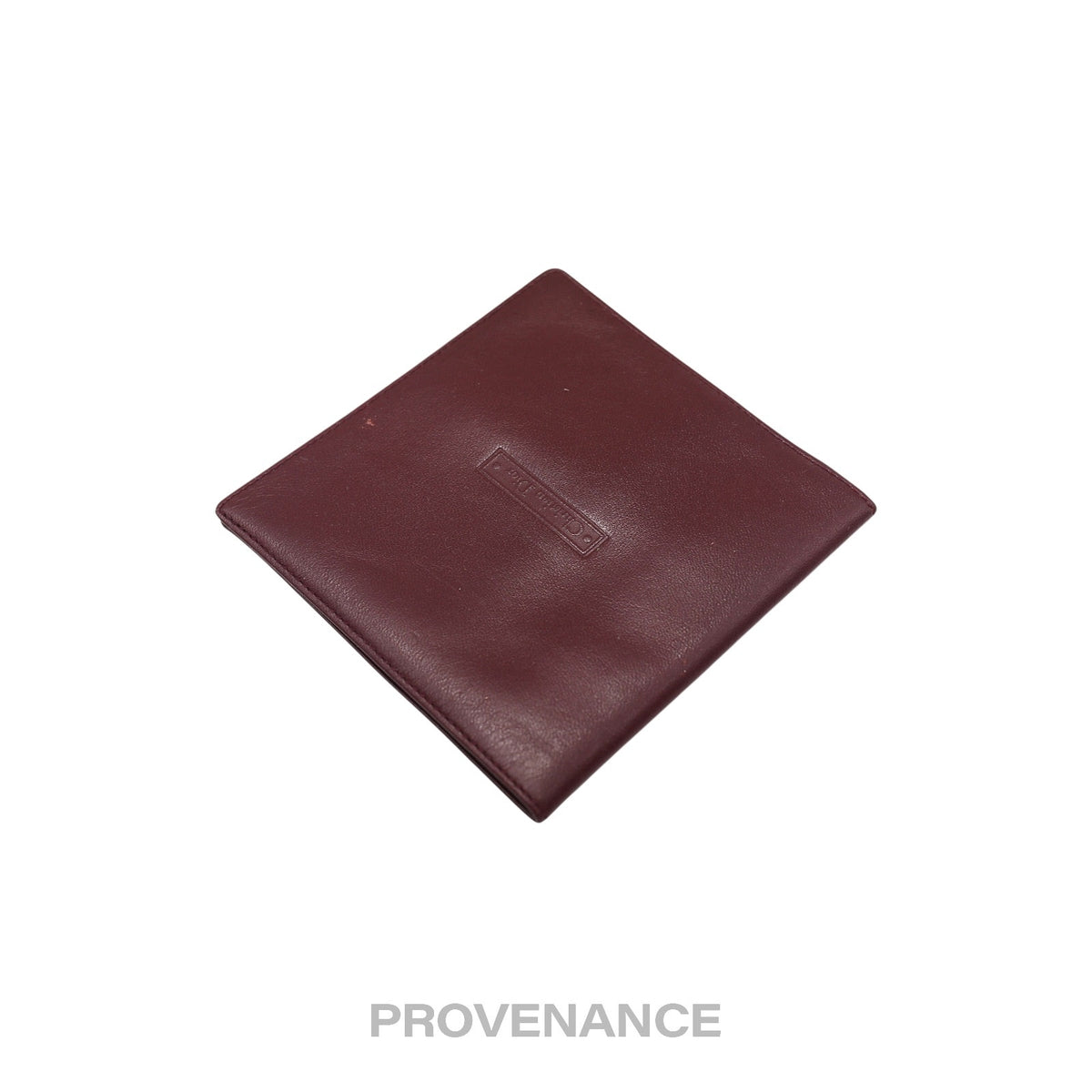 🔴 Christian Dior Bifold Wallet - Burgundy Calfskin Leather