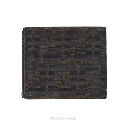 🔴 Fendi 8CC Bifold Wallet - FF Zucca Canvas