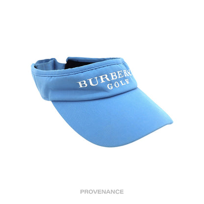 🔴 Burberry Golf Logo Embroidered Visor - Sky Blue