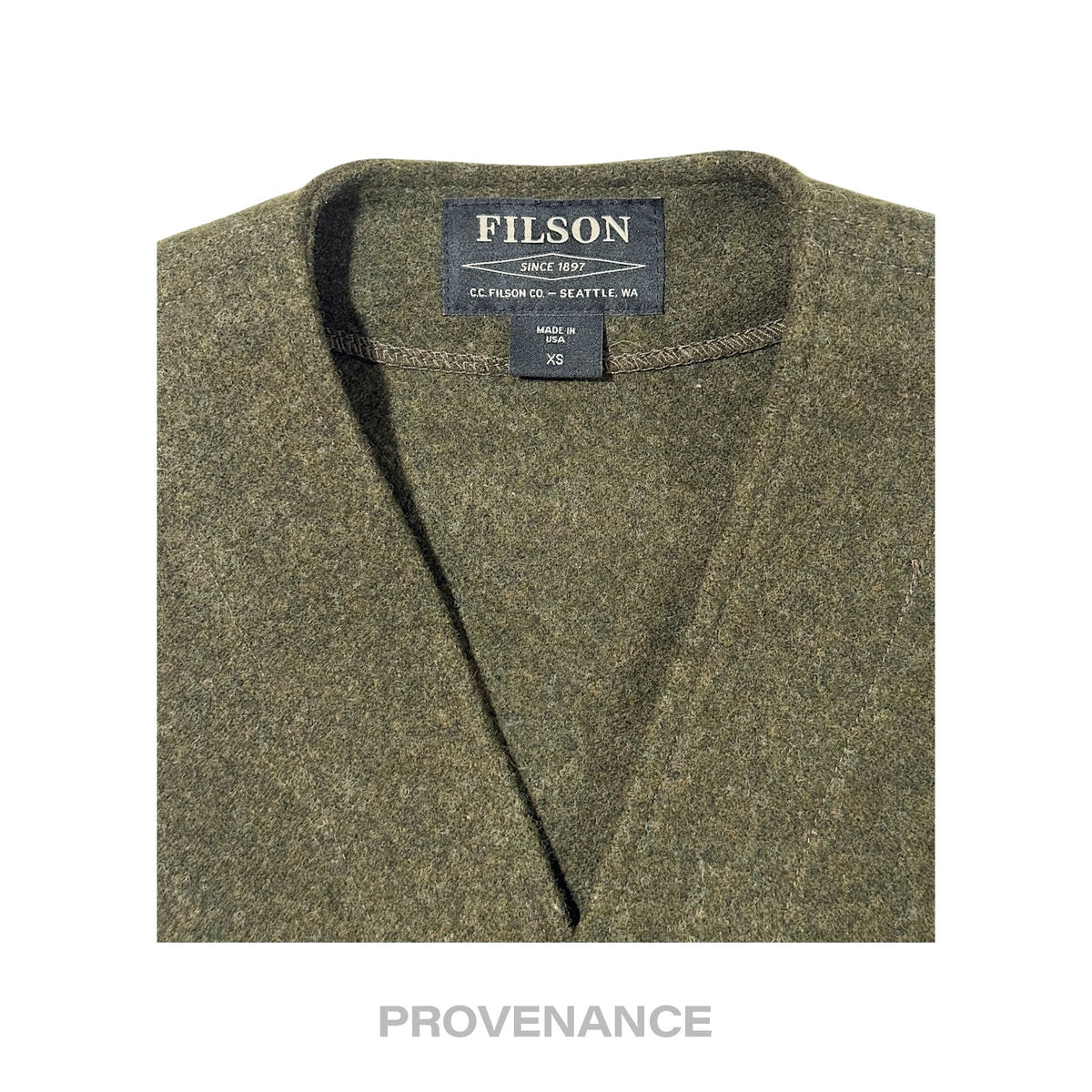 🔴  Filson Mackinaw Wool Vest - Forest Green XS