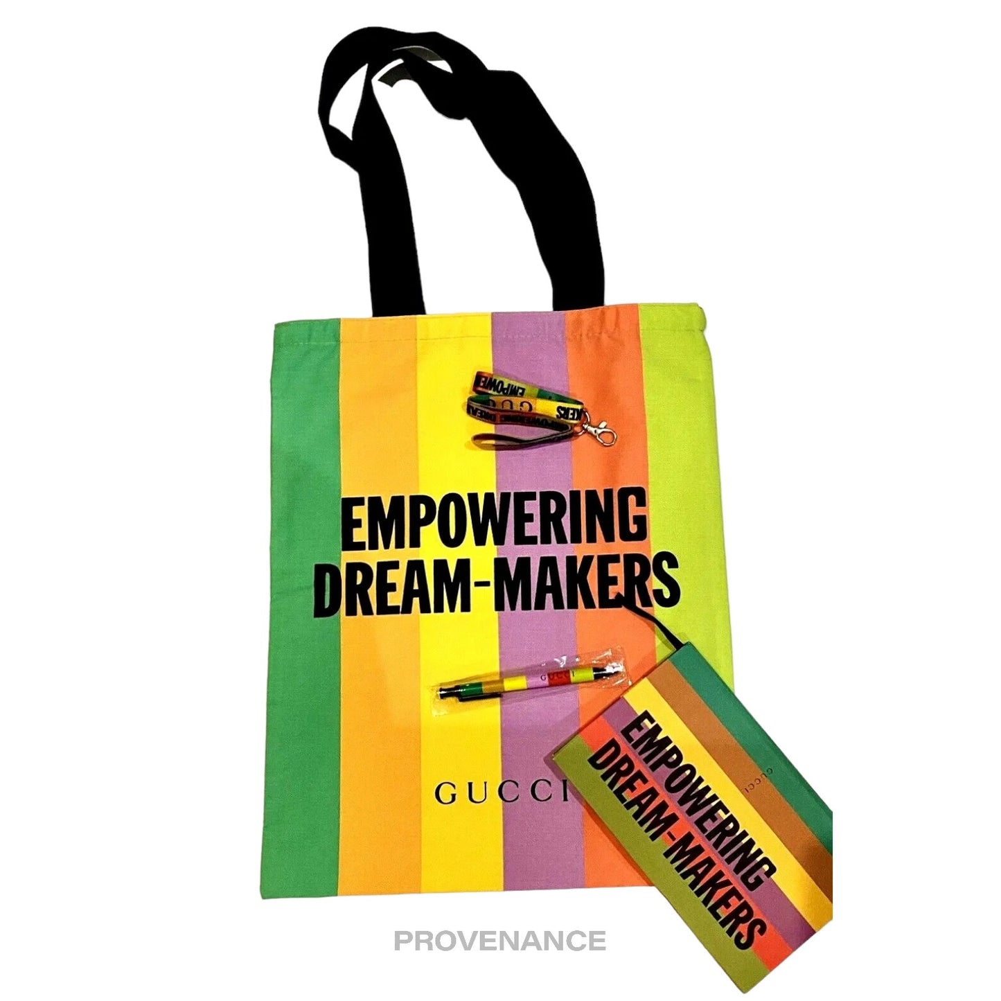 🔴 Gucci Dream Makers Tote Bag Kit Pen Notebook - Multicolor