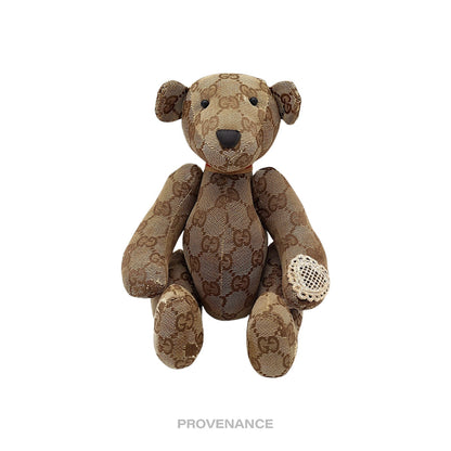🔴 Gucci Teddy Bear - GG Canvas Tan Patchwork