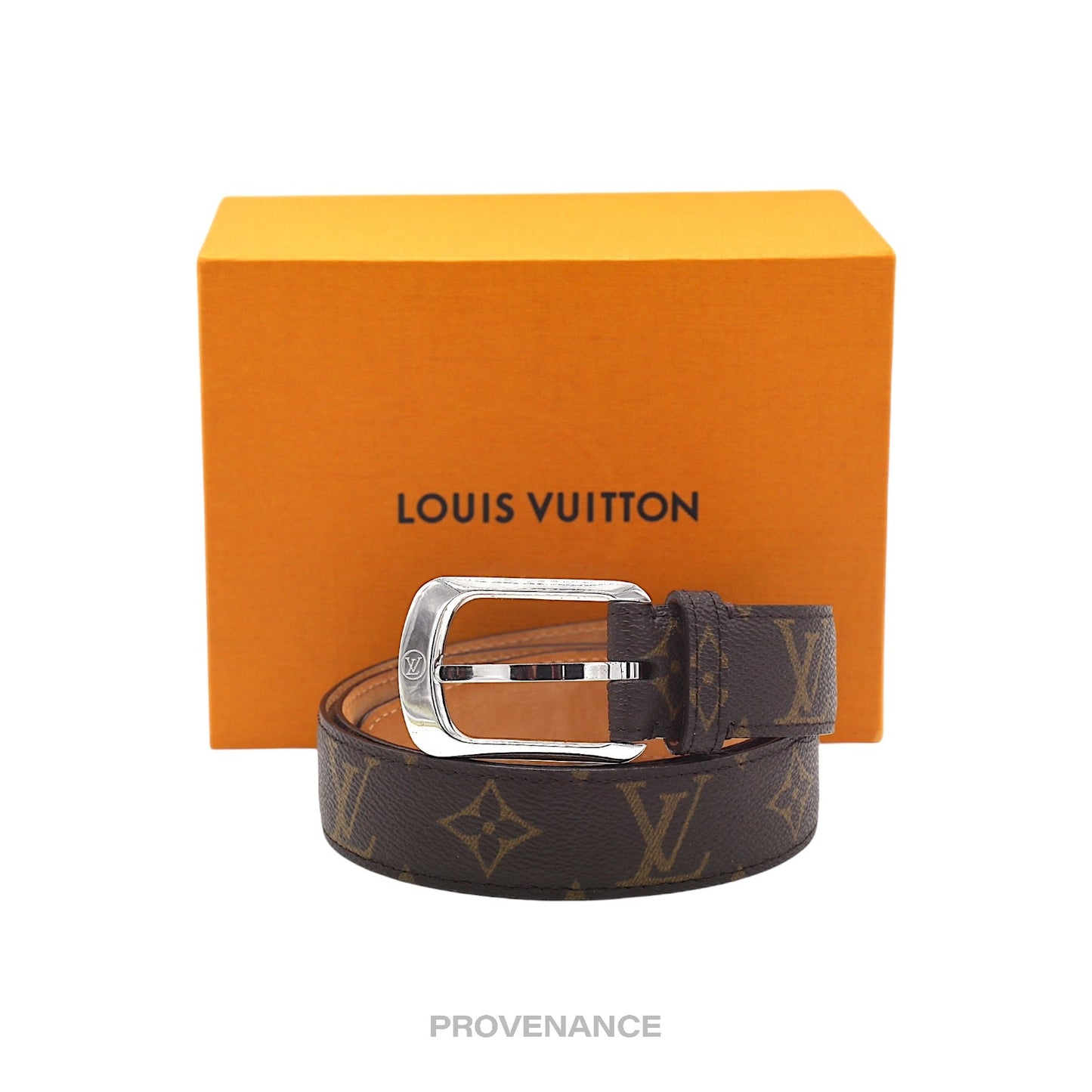 🔴 Louis Vuitton Logo Tang Belt - Monogram 80/32