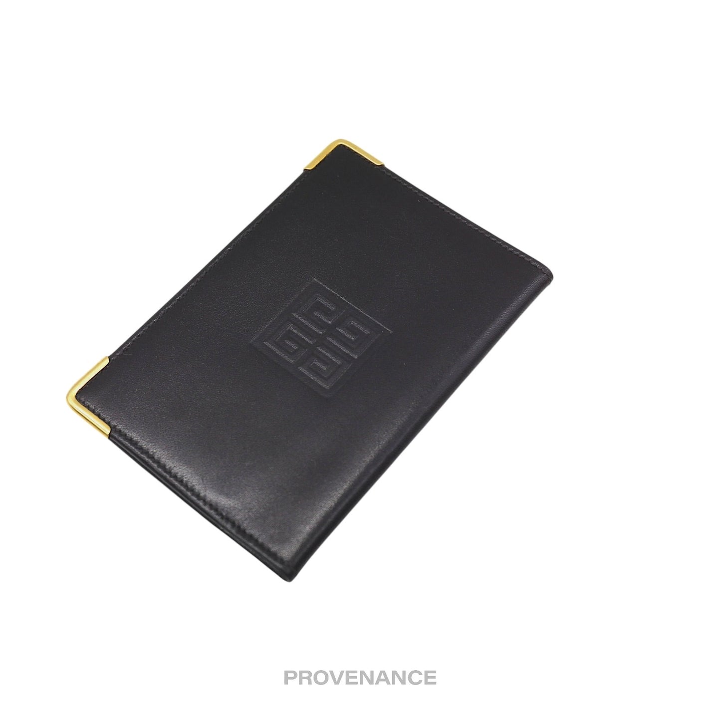 🔴 Givenchy 4G Logo Pocket Organizer Wallet - Black Leather