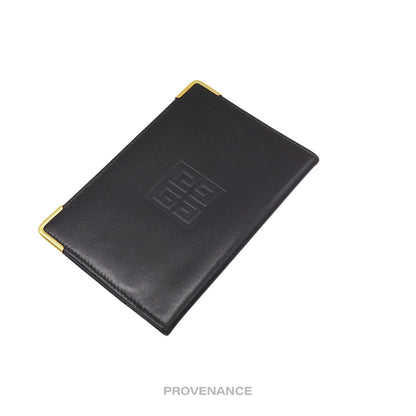 🔴 Givenchy 4G Logo Pocket Organizer Wallet - Black Leather