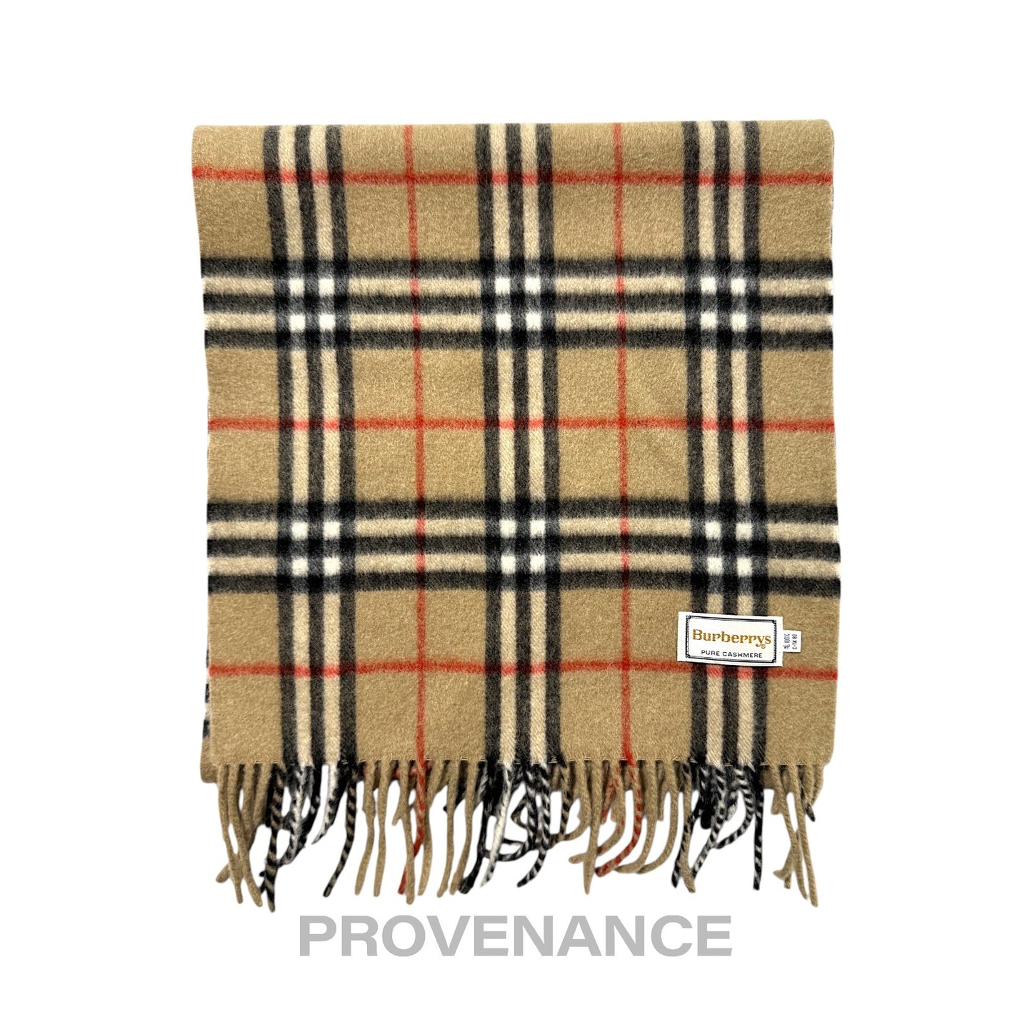 🔴 Vintage Burberrys Scarf Nova Check 100% PURE CASHMERE