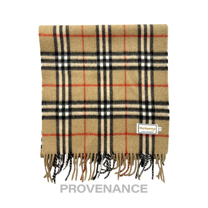 🔴 Vintage Burberrys Scarf Nova Check 100% PURE CASHMERE