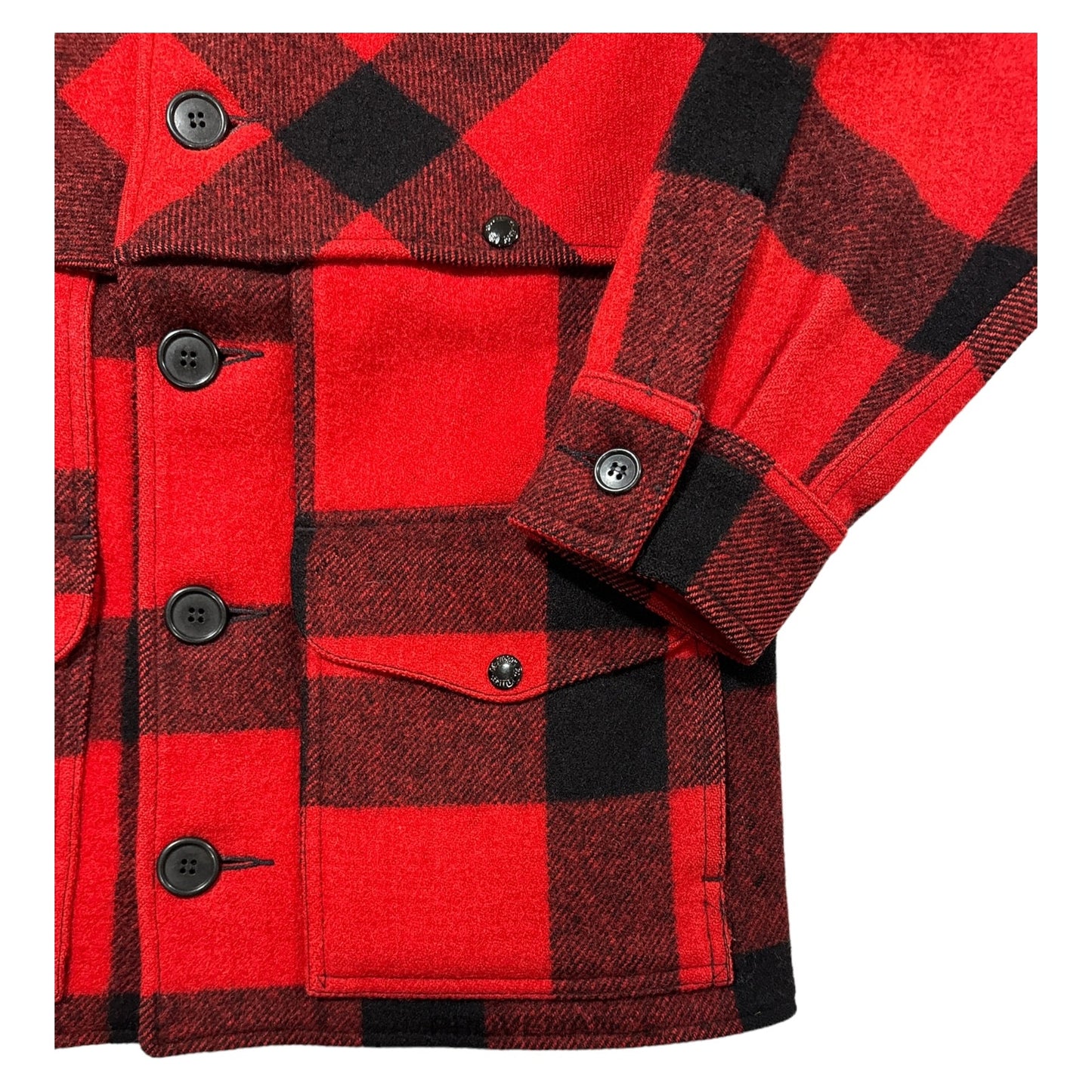 🔴 Filson Double Mackinaw Cruiser - Red/Black Plaid 36