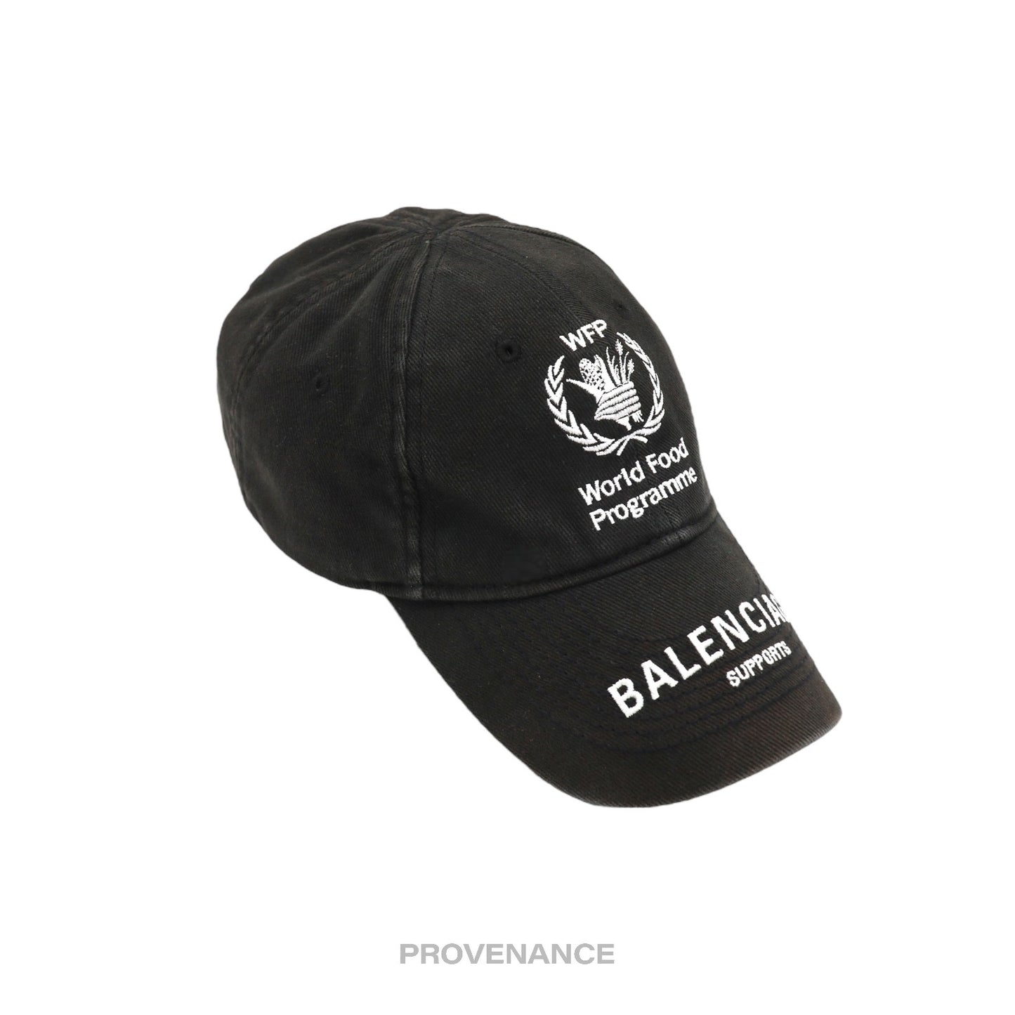 🔴 Balenciaga WFP World Food Programme Cap - Washed Black