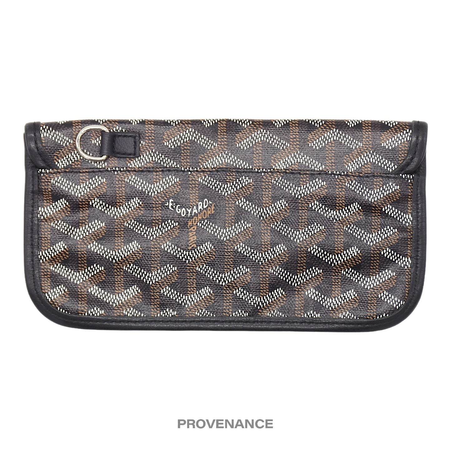 🔴 Goyard St. Louis Pouch Wallet - Black Goyardine