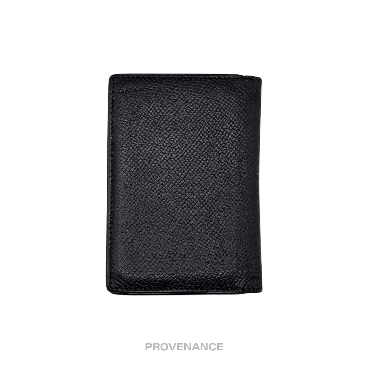 🔴 Hermes MC2 Euclide Card Holder Wallet - Epsom Noir Black