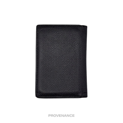 🔴 Hermes MC2 Euclide Card Holder Wallet - Epsom Noir Black