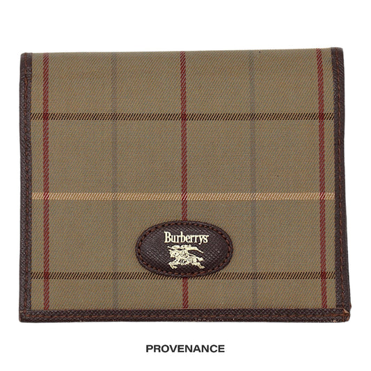 🔴 Burberry Horizontal Bifold Wallet - Vintage Check