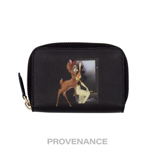 🔴 Givenchy Bambi Zip Card Wallet - Black
