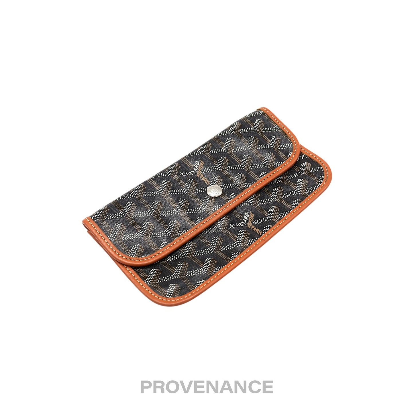 🔴 Goyard St. Louis Pouch - Black/Tan Goyardine