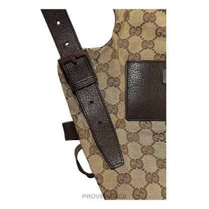 🔴 Gucci Baby Carrier - GG Canvas Monogram Brown