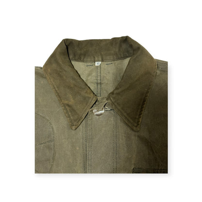 🔴 Filson Oil Tin Cloth Hunting Jacket 462 USA Vintage XL 46
