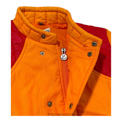 🔴 Moncler Light Ski Jacket Coat - Orange/Red