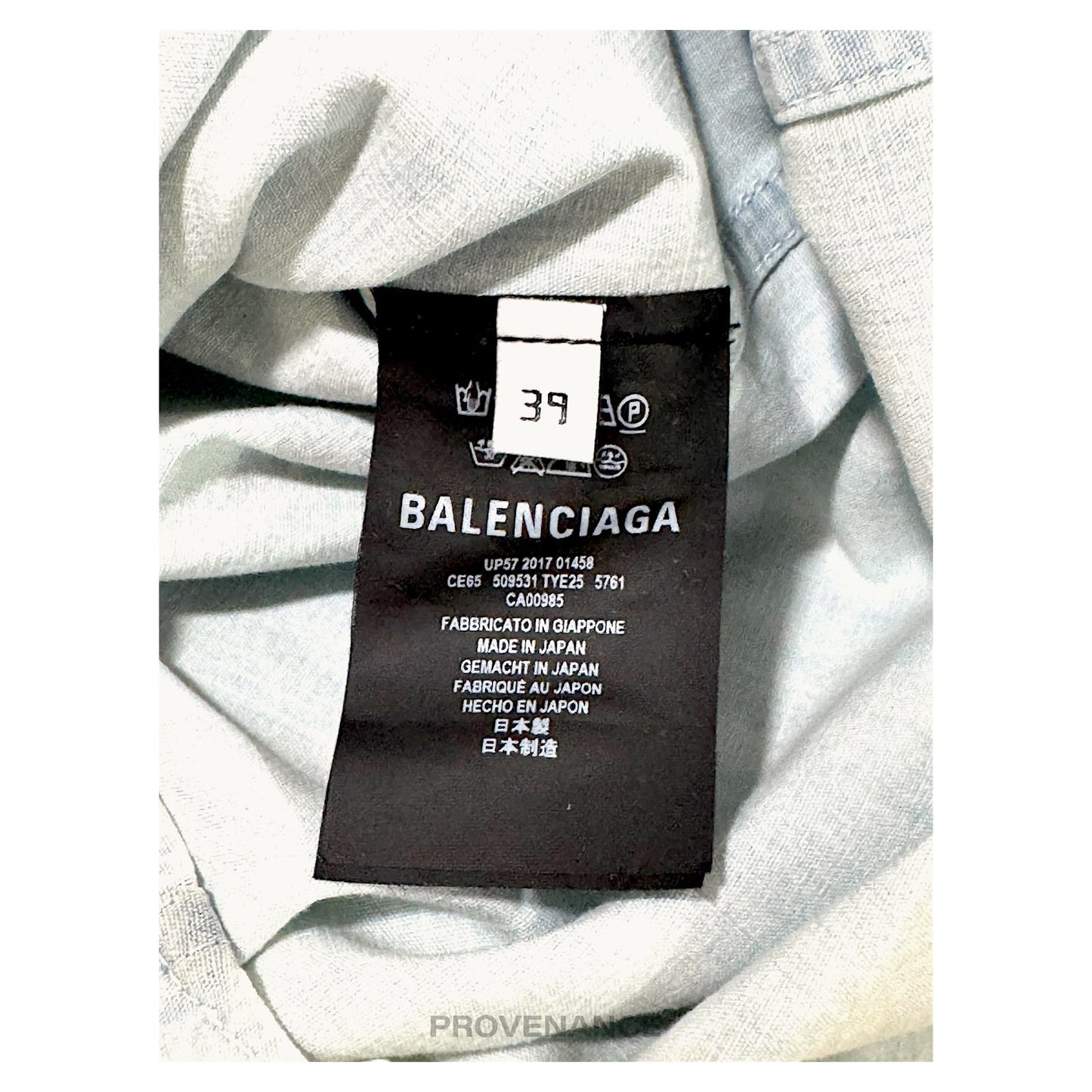 🔴 Balenciaga Chambray BB Dreams Denim Shirt - Blue 39