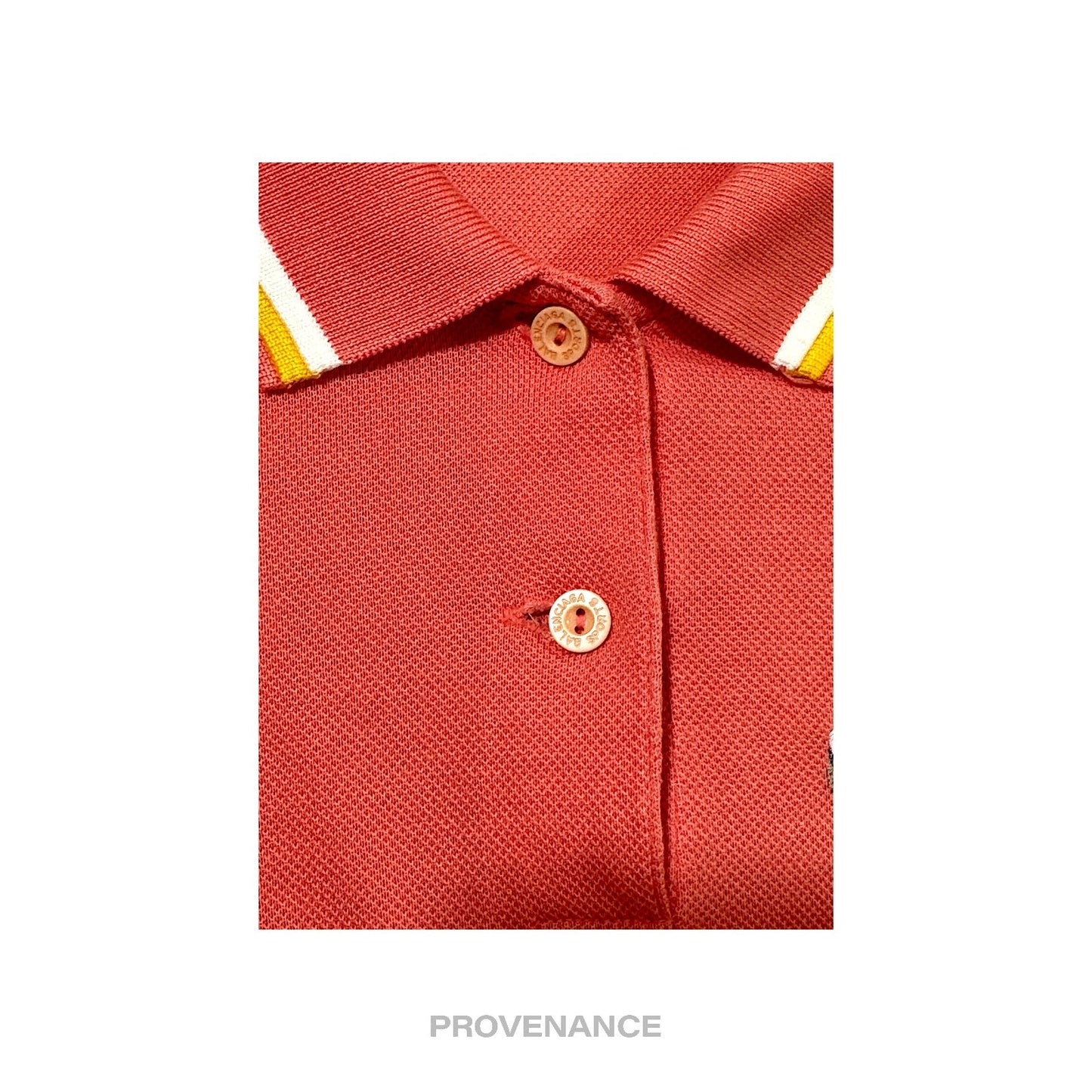 🔴 Balenciaga Sports Golf Polo Shirt - Watermelon Red M