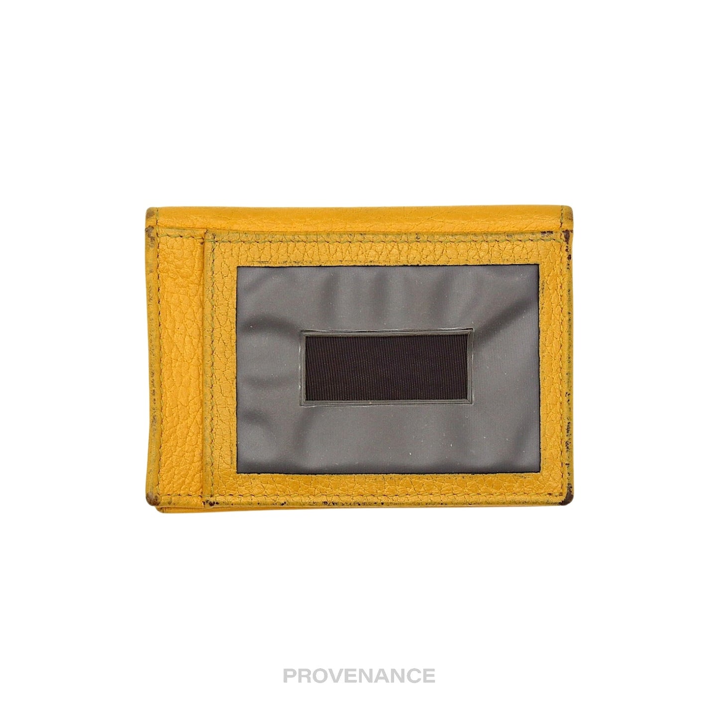 🔴 Gucci MII Pocket Organizer Wallet - Yellow Tumbled Leather
