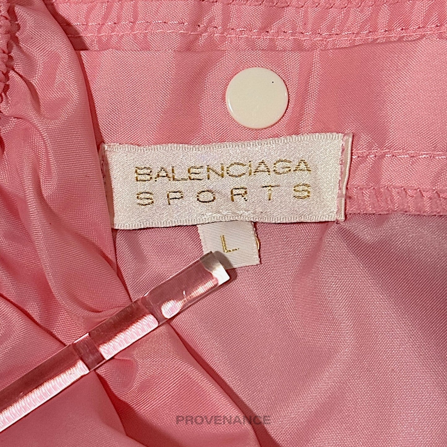 🔴 Balencigaa Sports Logo Nylon Tracksuit Set - Pink L