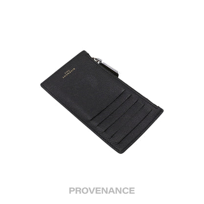 🔴 Givenchy Vertical Card Holder Wallet - Black Yellow