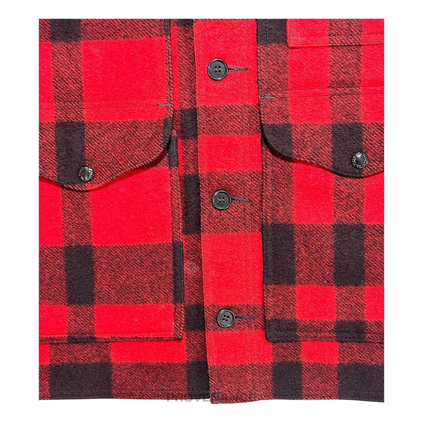 🔴 Filson Mackinaw Wool Cruiser Jacket - Red/Black Plaid 44