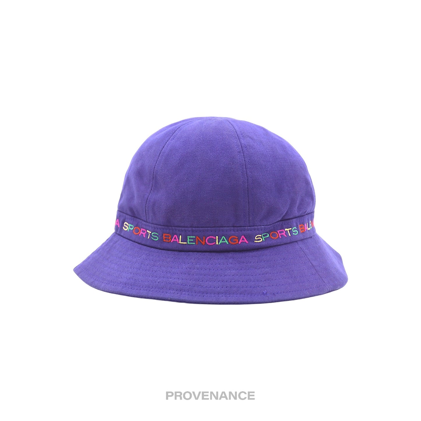 🔴 Balenciaga Sports Bucket Hat - Blue Rainbow Multicolor L