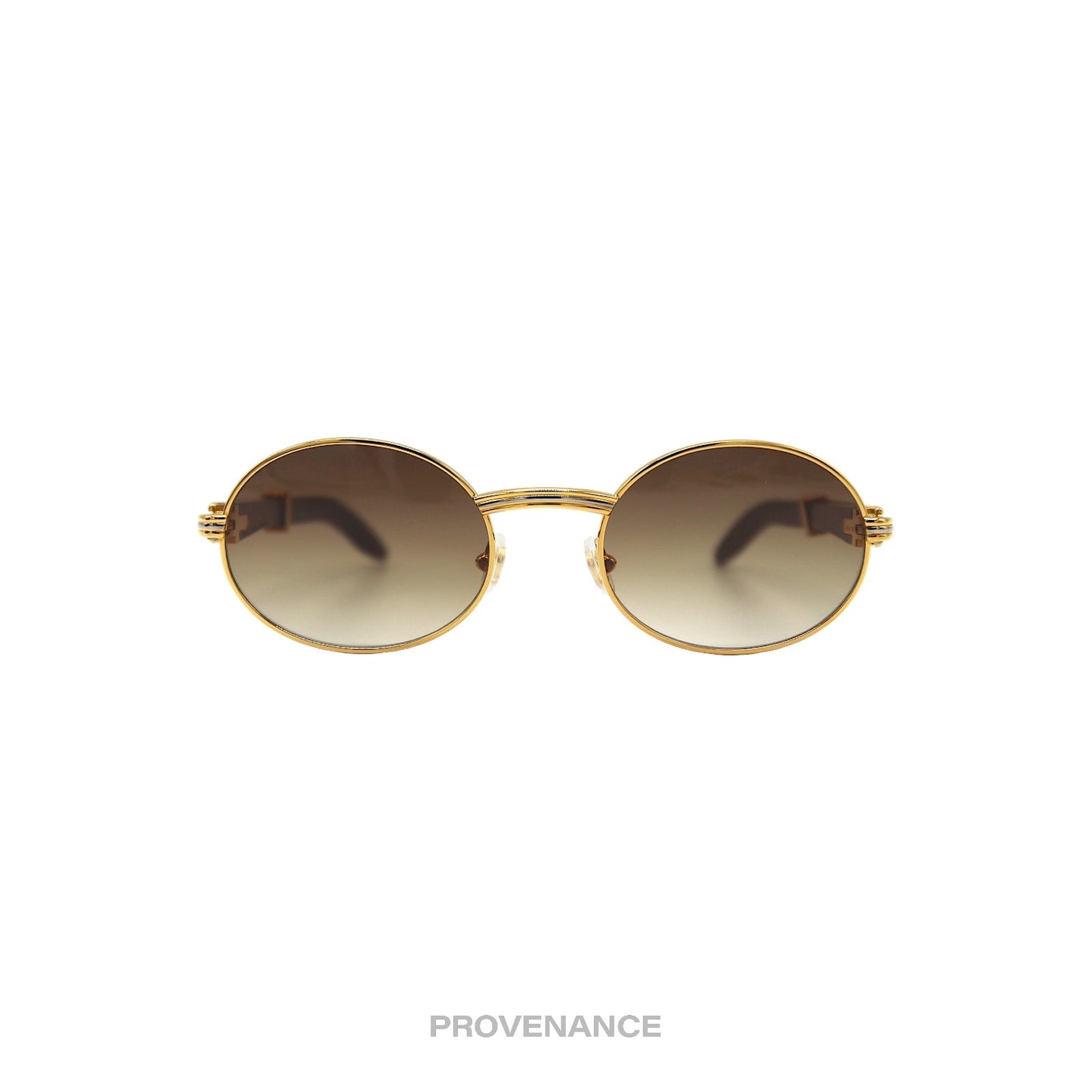 🔴 Cartier Giverny Sunglasses - Bubinga Gold Trinity Brown