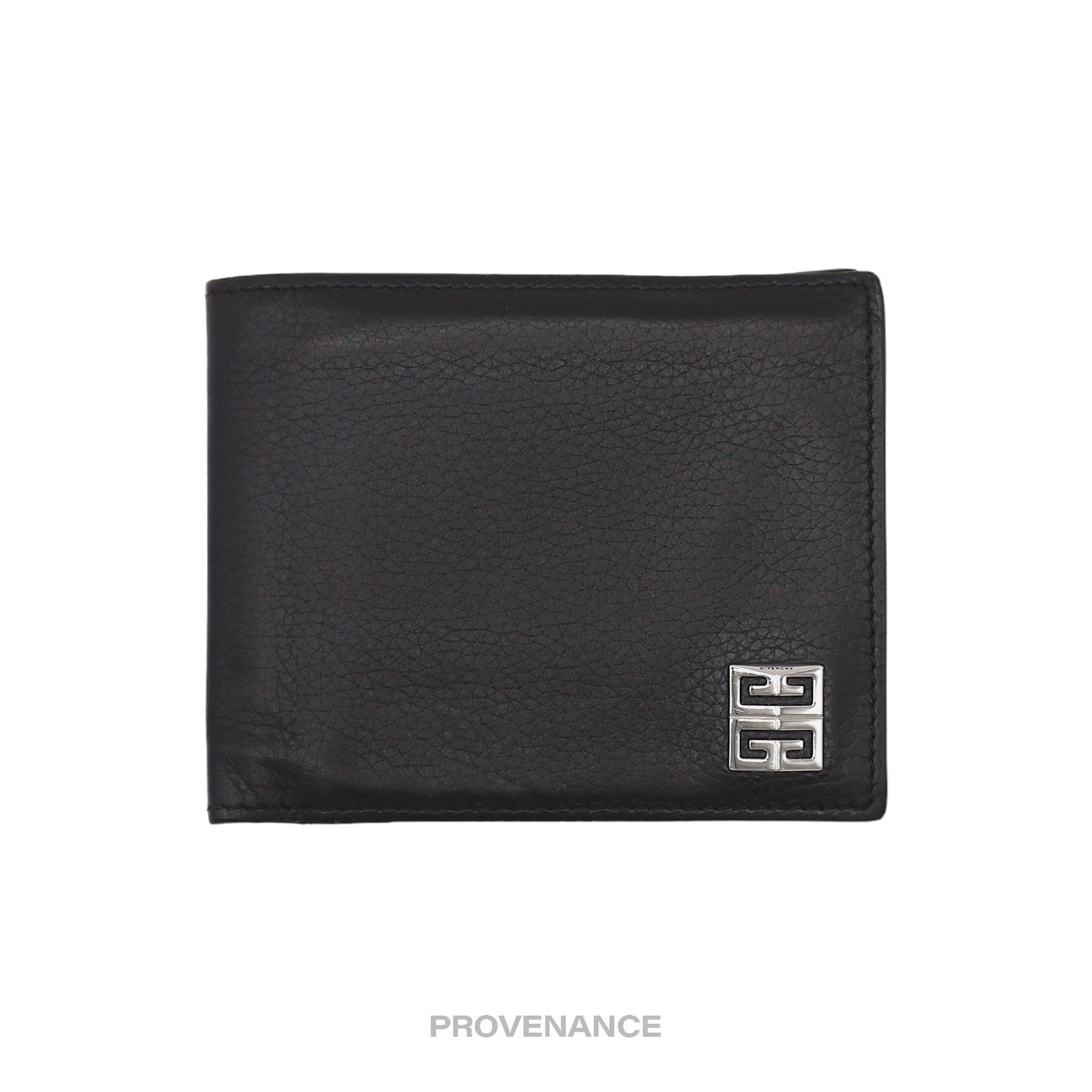 🔴 Givenchy 4G Logo 8CC Bifold Wallet - Black Leather