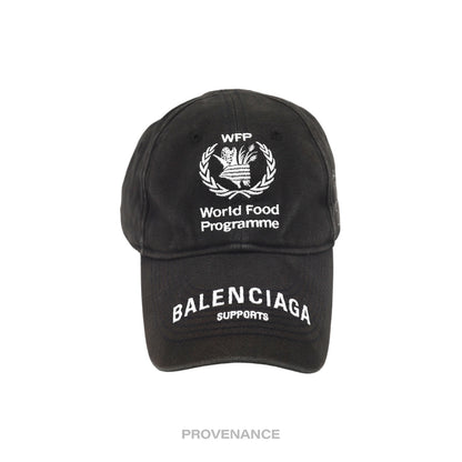 🔴 Balenciaga WFP World Food Programme Cap - Washed Black